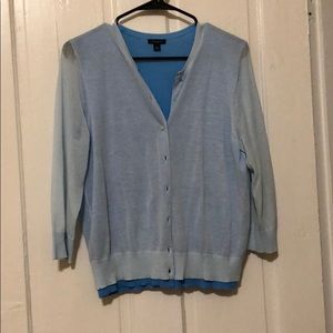 Ann Taylor - Blue Cardigan - L